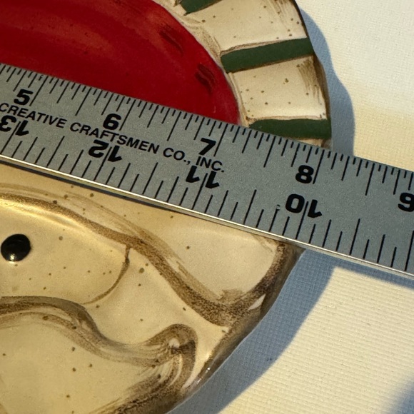 NWT Mud Pie Santa Claus Christmas Holiday Plate 8” - Picture 6 of 6